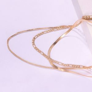 Women's Trendy <b>Gold</b> <b>Plated</b> Alloy Punk Hip-hop Geometric Exaggerated Multi-layer Blade <b>Chain</b> Short Necklace - Product Image 4