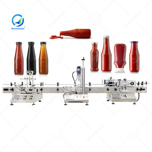 ORME Máquina automática de llenado de salsa de Chile, 6 boquillas, mantequilla de maní, Ketchup para botella - Product Image 1