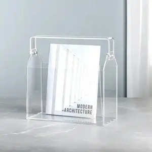 Clear Acryl Magazine Rack A4 Papier Houder Opslag Display En Bestand Organizer