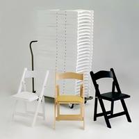 Chaise pliante en résine PP noire, capacité 660 lbs, empilable, pour salle à manger, patio, vente en gros, jardin, fête, événement, banquet, mariage