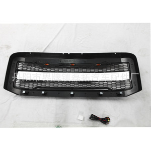 Ford F250 2005-2007 <b>Modified</b> Raptor Grille Black ABS <b>Plastic</b> Off-Road Pickup Front Bumper Replacement - Product Image 1
