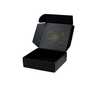 Custom Cosmetic Supplies Recyclable Corrugated Board Skin Care Black Mailer <b>Box</b> Corrugated Kraft Paper Folding Packaging Boxes - Product Image 5