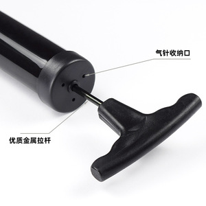 Pompe à air portable de 12 pouces pour ballons de basketball, de football et équipements de yoga, pompe unidirectionnelle avec tige métallique et rangement pour aiguilles - Product Image 1