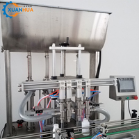 Machine de remplissage de pâte entièrement automatique XH-AG à 4 têtes haute précision pour poudre, gel, miel, crème, confiture, bouteilles en verre