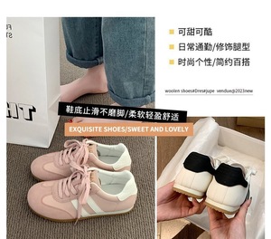 Baskets à lacets pour femmes <span class=keywords><strong>Vintage</strong></span> nouvelle tendance en cours d'exécution plat sport décontracté maille supérieure PVC semelle intermédiaire étudiant - Product Image 4