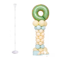 Kit de support de colonne de ballons avec base et poteau pour la Saint-Valentin et les décorations de fête d'anniversaire pour enfants