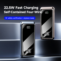 Meilleures ventes Banque d'alimentation 10000mAh Grande capacité 20000mAh PowerBank avec câble USB C Banques d'alimentation portables de voyage pour téléphone tablette