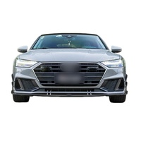 Lame avant en fibre de carbone sèche, canards avant, diffuseur arrière horizontal et vertical, diffuseur arrière pour Audi A7 S7 A7L 2019-2022