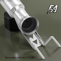 Pour Mercedes A45 W177 2.0T système d'échappement section moyenne et arrière chat tuyau d'échappement électrique valve silencieux voiture échappement