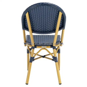 Sedia da pranzo impilabile commerciale in polipropilene per tutte le stagioni, resistente alle intemperie, per esterni, ideale per patio, giardino, villa, parco - Product Image 3