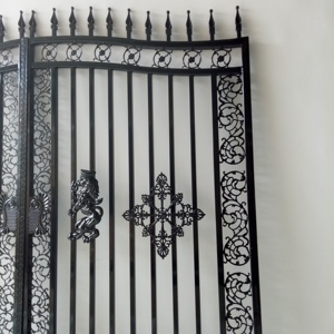 Wrought sắt cổng <span class=keywords><strong>Home</strong></span> Hot Bán sang trọng vườn chính cổng thiết kế vòm kim loại thiết kế mô hình của wrought sắt cửa - Product Image 3