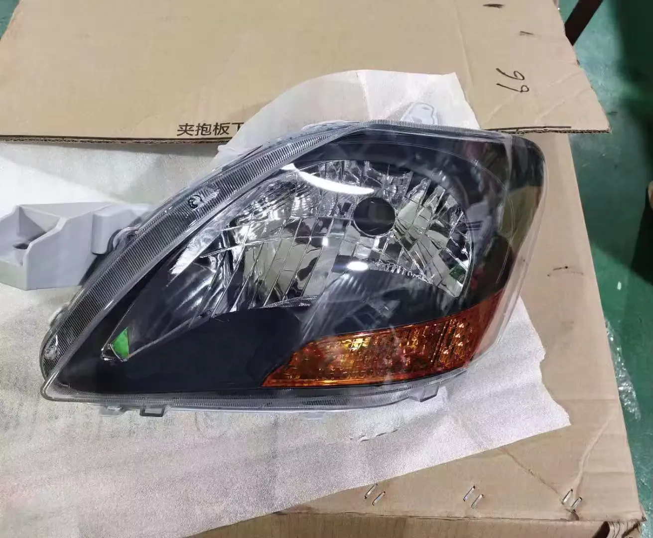 Xe đèn pha đầu đèn cho TOYOTA VIOS/Yaris Sedan 2008 2007 2006 2010 2009 2011 USA đen