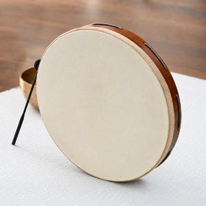 SUCCESS Tambores Chamánicos Redondos de Madera Hechos a Mano de Alta Calidad, Personalizados, de 40-60 cm, Ecológicos, con <span class=keywords><strong>Cuero</strong></span> - Product Image 3
