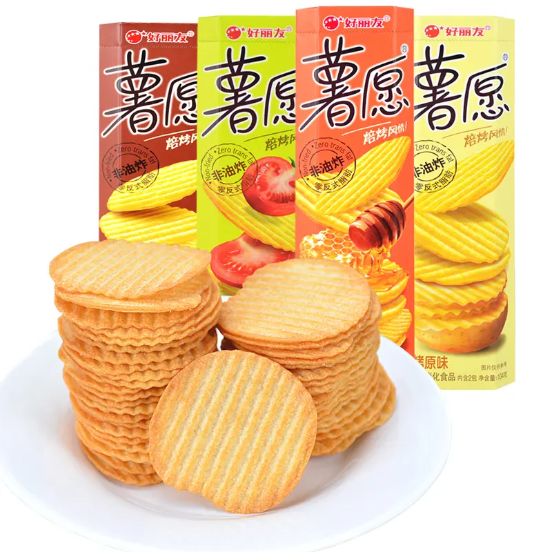 Hot-selling Asian snacks exotic chips high-quality non-fried potato chip snack 104g