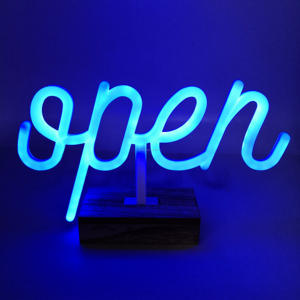 <span class=keywords><strong>Lampe</strong></span> LED fluo <span class=keywords><strong>rose</strong></span> avec Base, alimentée par batterie ou par USB, idéale pour les veilleuse - Product Image 5