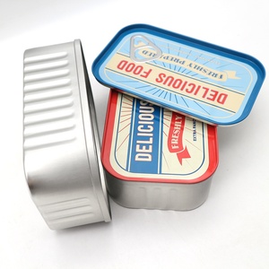 Sinh Thái Thân Thiện Bán Buôn Kim Loại Bao Bì Hộp Rỗng Thực Phẩm Tùy Chỉnh Có Thể Container Kim Loại Tin - Product Image 1