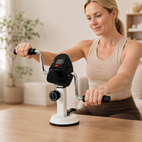 Mini-vélo d'exercice portable pour bras et épaules, à manivelle, à fixer sur table, appareil de fitness pour personnes âgées à domicile