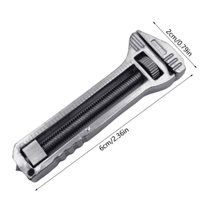 Clé compacte multifonction en titane, clé universelle, ouvre-bouteille, porte-clés, outil de réparation, accessoires, mini clé portable en titane - Product Image 6