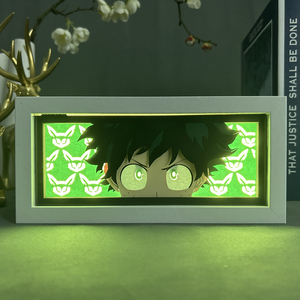 Dernière vente chaude au Japon My Hren Academy Paper Lamps Anime Paper Carving Lamp Cut Paper Lamp Japanese <span class=keywords><strong>Manga</strong></span> Light Box - Product Image 5