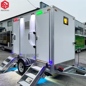 工厂豪华移动浴室拖车便携式厕所制造商便携式浴室淋浴厕所拖车中国