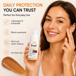 ครีมกันแดดหน้า SPF50 แบรนด์ส่วนตัว สำหรับผู้ชาย ผลิตภัณฑ์ดูแลผิวหน้าสไตล์เกาหลี ป้องกันการถูกแดดเผา ชุดโลชั่นกันแดด SPF 50 - Product Image 1
