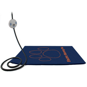 Electric Warming Pad For <b>Cats</b> And Dogs Rectangle Textile Pet <b>Mat</b> With Temperature Adjustment Waterproof Heating Chew Resistant - Product Image 1