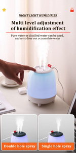 Humidificador de aire de doble chorro 1,5, difusor de Aroma ultrasónico de gran capacidad de llenado superior, fabricante de niebla fría eléctrica, purificador de aire para coches - Product Image 4