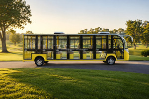 Bus électrique touristique 17 places pour parc d'attractions, hôtel, fête, personnalisable LHD/RHD, 45 km/h, autonomie 100 km, moteur AC sans balais à couple élevé - Product Image 4