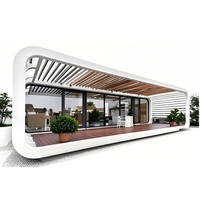 Maison de conteneur préfabriquée de luxe, type Apple Cabin, pour le camping, de haute qualité, à prix abordable, maison modulaire miniature, maison préfabriquée portable