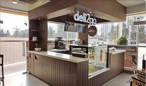 Modern Designed Fast Food <strong>Kiosk</strong> for Shopping Mall <strong>Smoothies</strong> Cart Stand Counter with Bubble Tea Fruit <strong>Juice</strong> MDF Material - Product Image 2