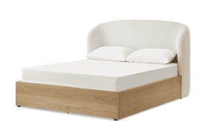 Cama tapizada personalizada Tamaño doble Diseño con mechones con elevador de gas Cama cuadrada con almacenamiento - Product Image 6