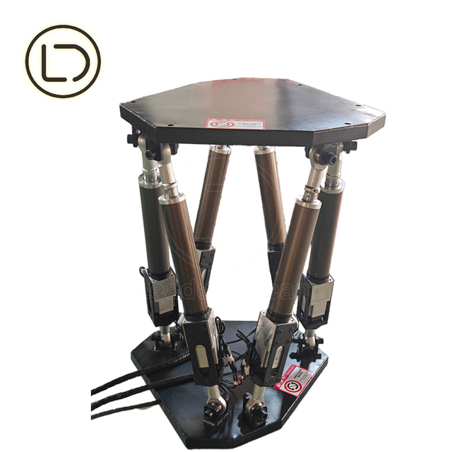 4 Dof 6dof Motion PlatformFlight Simulator Aluminum Six-axis G-force 6Dof Cylinder Motor Motion Racing Sports Smulator Rig