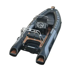 16ft 6 Person CE Certificate PVC/Hypalon/Orca Aluminum/Fiberglass Rigid RIB 480 Inflatable Boat With Outboard Engine