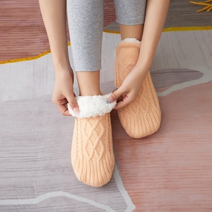 ถุงเท้าหุ้มข้อขนแกะขั้วโลก,ถุงเท้าหนาพร้อมพื้นยางสำหรับฤดูหนาว - Product Image 4