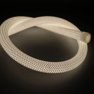 Bande lumineuse LED néon RGBIC USB 5V5m étanche IP65, lumière de corde tressée dynamique LED pour décoration intérieure et extérieure - Product Image 1