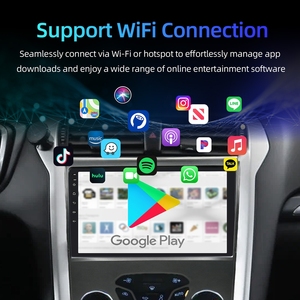 Lecteur multimédia de voiture double USB Rhythm, prend en charge la lecture de films et de musique, appareil audio vidéo portable pour Ford Fusion Mondeo 2013-2019 - Product Image 3