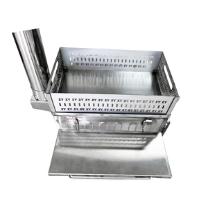 Tente <span class=keywords><strong>de</strong></span> sauna pliable moderne pour l'extérieur |   Poêle à <span class=keywords><strong>bois</strong></span> double usage avec cheminée en acier inoxydable pour le camping - Product Image 6