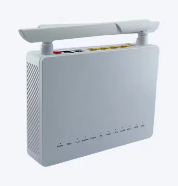 F660 V6 Gpon Modem with 1GE 3FE TEL+WiFi2.4g Wi-Fi Fiber Optic Network ONT ONU IP and TCP Connectivity