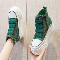 Baskets montantes à plateforme pour femme, style décontracté, collection automne, vente en gros directe usine