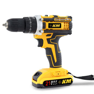 Perceuse à percussion sans fil Km 21V Max, moteur sans balais, vitesse variable, mandrin à changement rapide, avec deux batteries et chargeur - Product Image 4