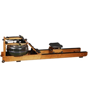 Ứng dụng tương thích trong nhà Cardio phòng tập thể dục Rower bằng gỗ chịu nước Thiết bị tập thể dục với hộp gỗ để sử dụng nhà - Product Image 6