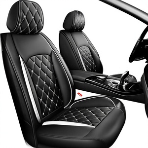 Funda de Asiento de <span class=keywords><strong>Coche</strong></span> de PVC Acolchada y Bordada Multicolor Universal para Cinco Asientos, para Todas las Estaciones, Venta al Por Mayor, Transfronteriza, <span class=keywords><strong>Amazon</strong></span> - Product Image 1