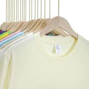 T-shirt pour homme de haute qualité 240 g/m² 100 % coton lourd - T-shirt vierge surdimensionné avec impression personnalisée et broderie de slogan - Product Image 2