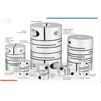 Accouplement rigide en alliage d'aluminium pour disques et arbres parallèles ; Connecteur rainuré pour bobinage de servomoteur avec diamètre de trou de 10 mm