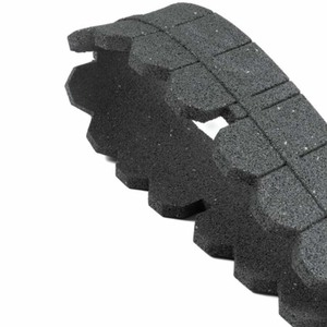 Bordo per Prato in Gomma Resistente con Alta Elasticità e Recinzione Grigia - Product Image 1