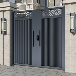 <span class=keywords><strong>Porte</strong></span> pliante en alliage d'aluminium pour Villa Maison Cour Hôtel Balançoire rétractable Jardin Allée <span class=keywords><strong>Porte</strong></span> coulissante Design - Product Image 2
