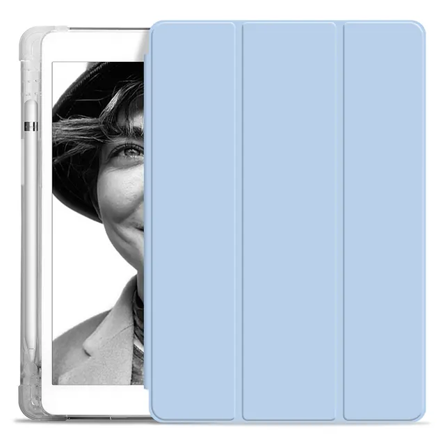 Funda transparente de TPU suave para iPad Mini 6 2021, funda con Portalápices para iPad Mini 6 de 8,3 pulgadas