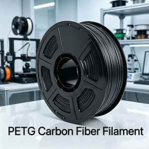 Filamento de Impresión 3D de PETG Negro Reforzado con Fibra de Carbono de 1.75 mm, Alta Resistencia Industrial, 1 kg, Filamento Universal para Impresora 3D FDM - Product Image 5