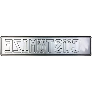 <span class=keywords><strong>Plaque</strong></span> d'<span class=keywords><strong>immatriculation</strong></span> en aluminium gaufré personnalisé, <span class=keywords><strong>plaque</strong></span> d'<span class=keywords><strong>immatriculation</strong></span> de voiture blanc <span class=keywords><strong>uk</strong></span>, vente en gros - Product Image 4