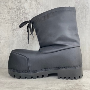 Botas de Nieve para Mujer, Botines de Invierno con Punta Redonda, Parte Superior de PU, Suela de Goma, Impermeables, Forro de Felpa Cálido - Product Image 4
